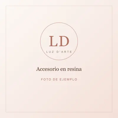Producto de ejemplo: accesorio decorativo en resina epóxica