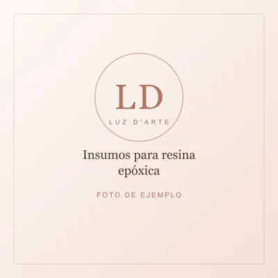 Producto de ejemplo: resina epóxica, pigmentos, glitter y moldes de silicona