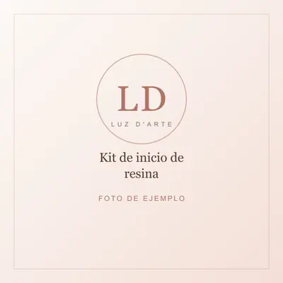 Producto de ejemplo: kit de inicio para trabajar resina epóxica