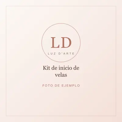 Producto de ejemplo: kit de inicio para hacer velas artesanales